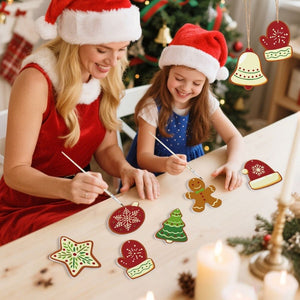 Malen nach Zahlen Weihnachtsdekoration – Handschuhe und Wintermützen