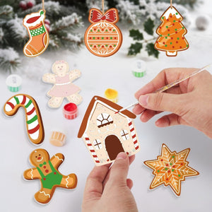 Malen nach Zahlen Weihnachtsdekoration – Zuckerstange und Weihnachtsplätzchen