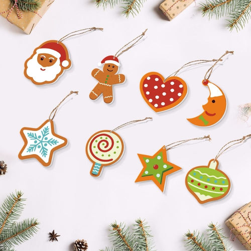 Malen nach Zahlen Weihnachtsdekoration – Mond, Stern und Herz Figured'Art