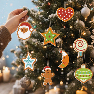 Malen nach Zahlen Weihnachtsdekoration – Mond, Stern und Herz
