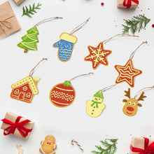Laden Sie das Bild in den Galerie-Viewer, Malen nach Zahlen Weihnachtsdekoration – Stern, Haus, Rentier und Weihnachtsbaum Figured&#39;Art