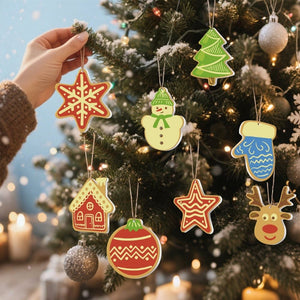 Malen nach Zahlen Weihnachtsdekoration – Stern, Haus, Rentier und Weihnachtsbaum