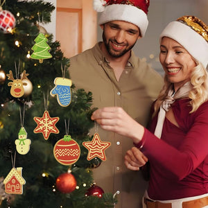 Malen nach Zahlen Weihnachtsdekoration – Stern, Haus, Rentier und Weihnachtsbaum