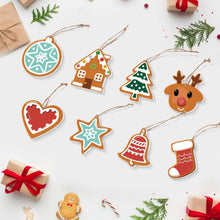 Laden Sie das Bild in den Galerie-Viewer, Malen nach Zahlen Weihnachtsdekoration – Herz, Stern, Strumpf und Rentier Figured&#39;Art