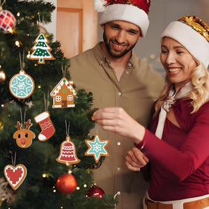 Malen nach Zahlen Weihnachtsdekoration – Herz, Stern, Strumpf und Rentier