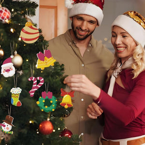 Malen nach Zahlen Weihnachtsdekoration – Glocke und Kranz