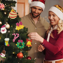 Laden Sie das Bild in den Galerie-Viewer, Malen nach Zahlen Weihnachtsdekoration – Glocke und Kranz