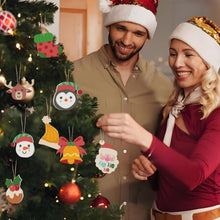 Laden Sie das Bild in den Galerie-Viewer, Malen nach Zahlen Weihnachtsdekoration – Rentier, Weihnachtsmann und Strumpf