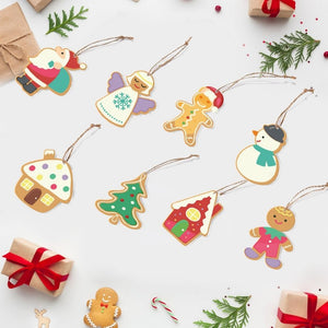 Malen nach Zahlen Weihnachtsdekoration – Weihnachtsmann und Schneemann Figured'Art