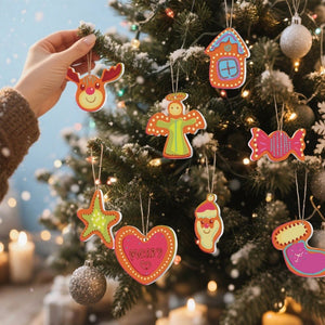 Malen nach Zahlen Weihnachtsdekoration – Herz, Haus und Rentier