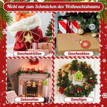 Laden Sie das Bild in den Galerie-Viewer, Malen nach Zahlen Weihnachtsdekoration - Kit Lebkuchen-Leckereien &amp; Schneeflocken