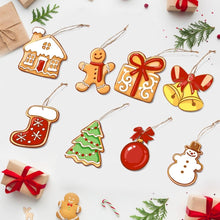 Laden Sie das Bild in den Galerie-Viewer, Malen nach Zahlen Weihnachtsdekoration - Kit Schneemann &amp; Lebkuchenfreude Figured'Art