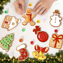 Laden Sie das Bild in den Galerie-Viewer, Malen nach Zahlen Weihnachtsdekoration - Kit Schneemann &amp; Lebkuchenfreude