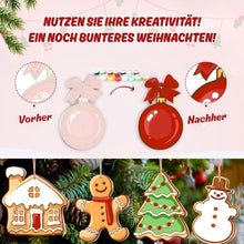 Laden Sie das Bild in den Galerie-Viewer, Malen nach Zahlen Weihnachtsdekoration - Kit Schneemann &amp; Lebkuchenfreude