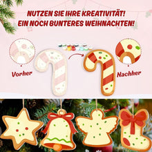 Laden Sie das Bild in den Galerie-Viewer, Malen nach Zahlen Weihnachtsdekoration - Kit Engelsflügel &amp; Sterne