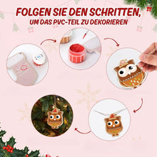 Laden Sie das Bild in den Galerie-Viewer, Malen nach Zahlen Weihnachtsdekoration - Kit Weihnachtswald-Freunde
