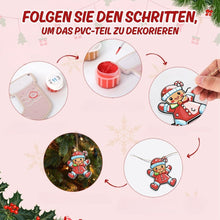 Laden Sie das Bild in den Galerie-Viewer, Malen nach Zahlen Weihnachtsdekoration - Kit Weihnachtsmanns Keksparade