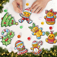 Laden Sie das Bild in den Galerie-Viewer, Malen nach Zahlen Weihnachtsdekoration - Kit Stechpalmenkranz