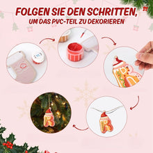 Laden Sie das Bild in den Galerie-Viewer, Malen nach Zahlen Weihnachtsdekoration - Kit Lebkuchenträume