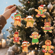 Laden Sie das Bild in den Galerie-Viewer, Malen nach Zahlen Weihnachtsdekoration - Kit Lebkuchenfreunde