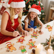 Laden Sie das Bild in den Galerie-Viewer, Malen nach Zahlen Weihnachtsdekoration - Kit Lebkuchenfreunde