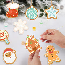 Laden Sie das Bild in den Galerie-Viewer, Malen nach Zahlen Weihnachtsdekoration - Kit Fröhliche Kleine Ikonen 1