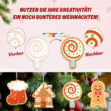 Laden Sie das Bild in den Galerie-Viewer, Malen nach Zahlen Weihnachtsdekoration - Kit Fröhliche Kleine Ikonen 1