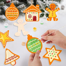Laden Sie das Bild in den Galerie-Viewer, Malen nach Zahlen Weihnachtsdekoration - Kit Fröhliche Kleine Ikonen 3