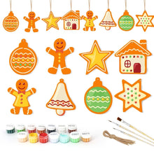 Laden Sie das Bild in den Galerie-Viewer, Malen nach Zahlen Weihnachtsdekoration - Kit Fröhliche Kleine Ikonen 3