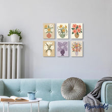 Laden Sie das Bild in den Galerie-Viewer, Mini Malen nach Zahlen 15x20 cm (6 Stück) - Blumenvasen