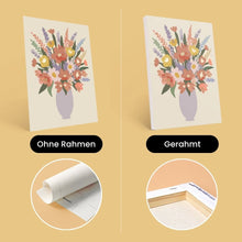 Laden Sie das Bild in den Galerie-Viewer, Mini Malen nach Zahlen 15x20 cm (6 Stück) - Blumenvasen