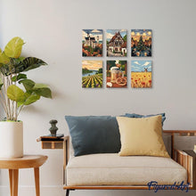 Laden Sie das Bild in den Galerie-Viewer, Mini Malen nach Zahlen 15x20 cm (6 Stück) - Hallo Deutschland