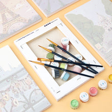 Laden Sie das Bild in den Galerie-Viewer, Mini Malen nach Zahlen 15x20 cm (6 Stück) - Romantisches Frankreich