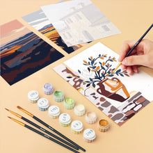 Laden Sie das Bild in den Galerie-Viewer, Mini Malen nach Zahlen 15x20 cm (6 Stück) - Klassische Toskana