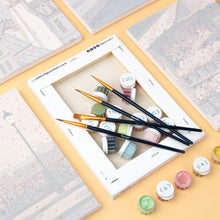 Laden Sie das Bild in den Galerie-Viewer, Mini Malen nach Zahlen 15x20 cm (6 Stück) - Pariser Charme