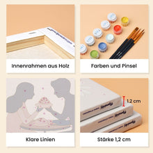 Laden Sie das Bild in den Galerie-Viewer, Mini Malen nach Zahlen 15x20 cm (6 Stück) - Café Romanze