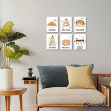 Laden Sie das Bild in den Galerie-Viewer, Mini Malen nach Zahlen 15x20 cm (6 Stück) - Französische Backwaren