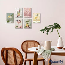 Laden Sie das Bild in den Galerie-Viewer, Mini Malen nach Zahlen 15x20 cm (6 Stück) - Botanisches Elixier