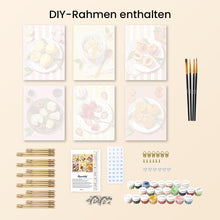 Laden Sie das Bild in den Galerie-Viewer, Mini Malen nach Zahlen 15x20 cm (6 Stück) - Sommerliche Leckereien