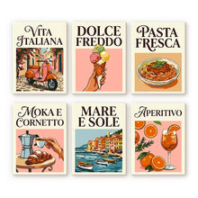 Laden Sie das Bild in den Galerie-Viewer, Mini Malen nach Zahlen 15x20 cm (6 Stück) - Dolce Vita Figured'Art