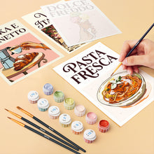 Laden Sie das Bild in den Galerie-Viewer, Mini Malen nach Zahlen 15x20 cm (6 Stück) - Dolce Vita