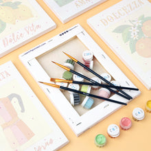 Laden Sie das Bild in den Galerie-Viewer, Mini Malen nach Zahlen 15x20 cm (6 Stück) - Sonne Italiens