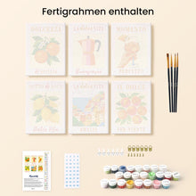 Laden Sie das Bild in den Galerie-Viewer, Mini Malen nach Zahlen 15x20 cm (6 Stück) - Sonne Italiens