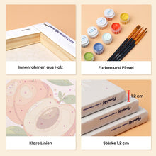 Laden Sie das Bild in den Galerie-Viewer, Mini Malen nach Zahlen 15x20 cm (6 Stück) - Gartenfrüchte