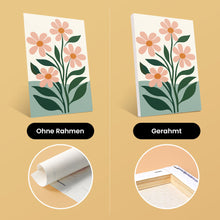 Laden Sie das Bild in den Galerie-Viewer, Mini Malen nach Zahlen 15x20 cm (6 Stück) - Moderne Blumen