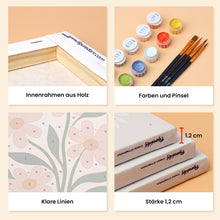 Laden Sie das Bild in den Galerie-Viewer, Mini Malen nach Zahlen 15x20 cm (6 Stück) - Moderne Blumen