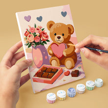 Laden Sie das Bild in den Galerie-Viewer, Mini Malen nach Zahlen 15x20 cm (6 Stück) - Valentinstag