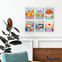 Laden Sie das Bild in den Galerie-Viewer, Mini Malen nach Zahlen 15x20 cm (6 Stück) - Alltagsliebe