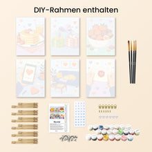 Laden Sie das Bild in den Galerie-Viewer, Mini Malen nach Zahlen 15x20 cm (6 Stück) - Alltagsliebe