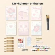 Laden Sie das Bild in den Galerie-Viewer, Mini Malen nach Zahlen 15x20 cm (6 Stück) - Glücksmomente